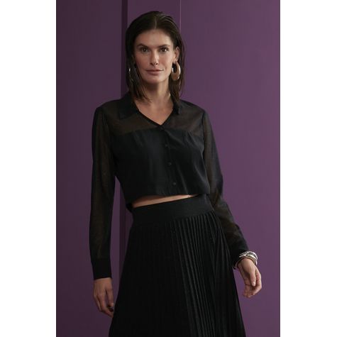 Camisa Cropped Luxuosa