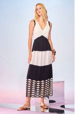Vestido-Longo-com-Barrado-de-Trico-Preto-e-Branco-Pietra--