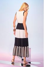 Vestido-Longo-com-Barrado-de-Trico-Preto-e-Branco-Pietra--