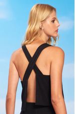 Cropped-em-Liocel-com-Alcas-Cruzadas-nas-Costas-Lia---