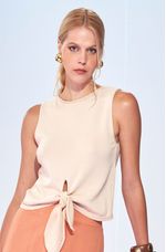 Cropped-de-Trico-com-Amarracao-Frontal-Mar---