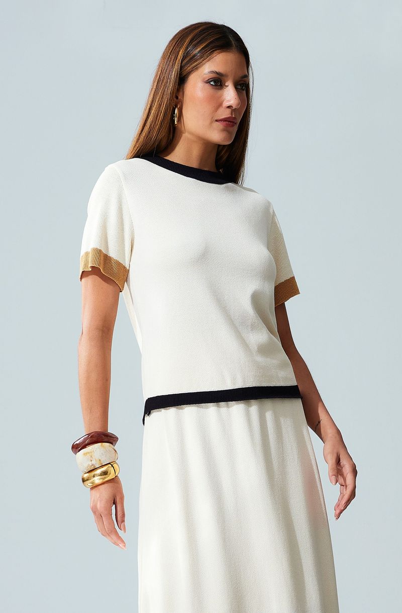 T-shirt-de-trico-tricolor-Leia--