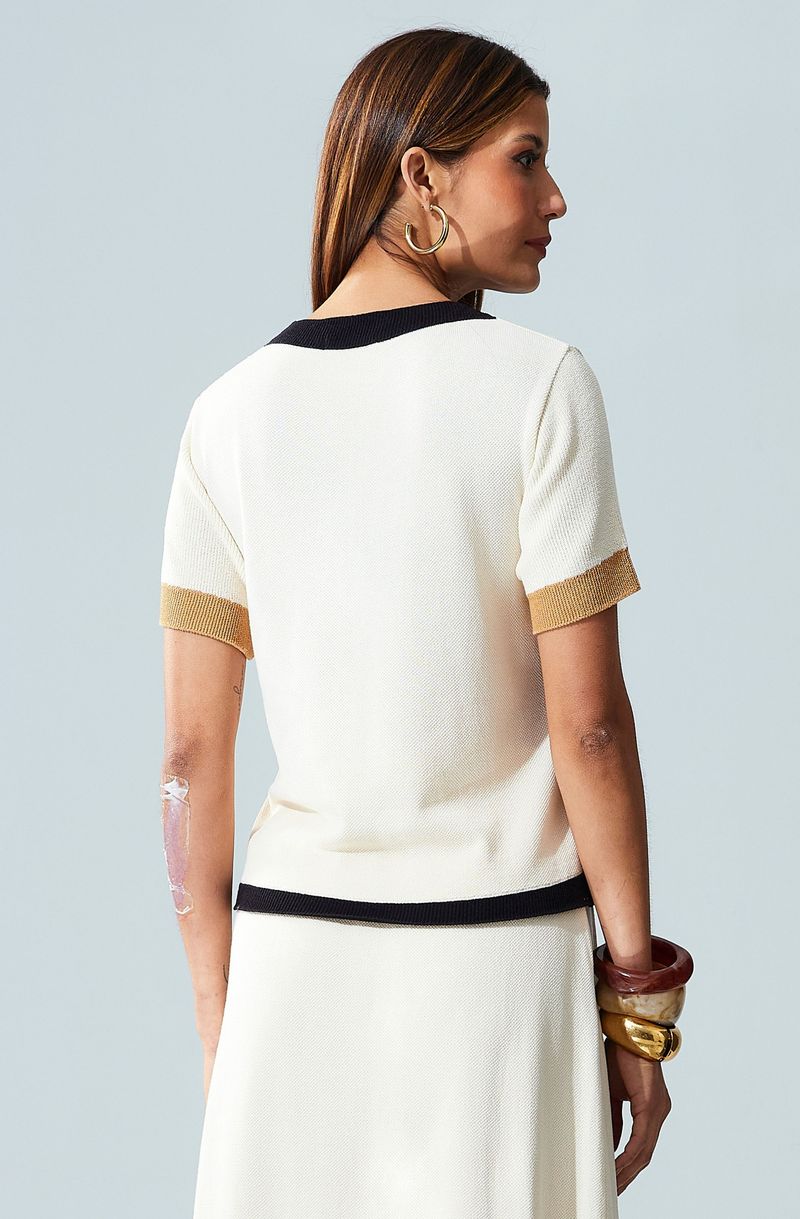 T-shirt-de-trico-tricolor-Leia--