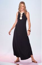 Vestido-Longo-Amplo-de-Malha-com-Bordado-Tamiris--