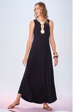 Vestido-Longo-Amplo-de-Malha-com-Bordado-Tamiris--