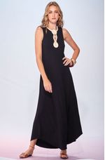 Vestido-Longo-Amplo-de-Malha-com-Bordado-Tamiris--