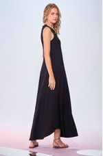 Vestido-Longo-Amplo-de-Malha-com-Bordado-Tamiris--
